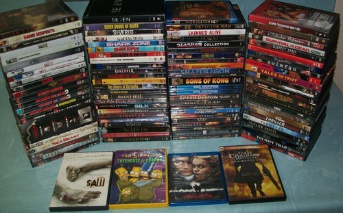 Horror dvds and blu - dvds,
